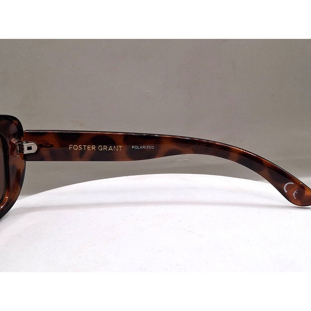 Foster Grant Election Women's Wrap Polarized Amber Brown Sunglasses - Picture 13 of 15